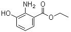 结构式 CAS# 606-13-3, 2-氨基-3-羟基苯甲酸乙酯