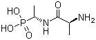 结构式 CAS# 60668-24-8, L-丙氨酰-L-1-氨基乙基膦酸