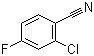 结构式 CAS# 60702-69-4, 2-氯-4-氟苯腈; 2-氯-4-氟苯甲腈