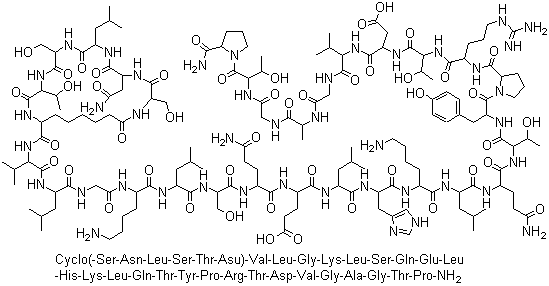 结构式 CAS# 60731-46-6, 依降钙素