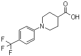 结构式 CAS# 607354-69-8, 1-[4-(三氟甲基)苯基]-4-哌啶羧酸