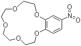 structure of CAS# 60835-69-0, 4-Nitrobenzo-15-crown-5;2,3,5,6,8,9,11,12-Octahydro-15-nitro-1,4,7,10,13-benzopentaoxacyclopentadecin