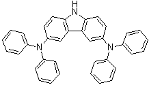 structure of CAS# 608527-58-8, 3,6-Bis(diphenylamino)carbazole;N3,N3,N6,N6-Tetraphenyl-9H-carbazole-3,6-diamine