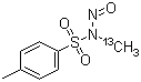 N-甲基(13C)-N-亚硝基对甲苯磺酰胺分子结构 (CAS 60858-95-9)