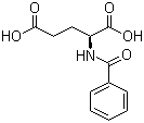 结构式 CAS# 6094-36-6, N-苯甲酰基-L-谷氨酸