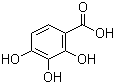 structure of CAS# 610-02-6, 2,3,4-Trihydroxybenzoic acid;Pyrogallol-4-carboxylic acid