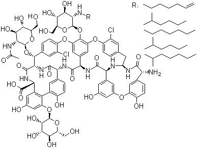 structure of CAS# 61036-62-2, Teicoplanin