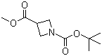structure of CAS# 610791-05-4, Methyl 1-Boc-azetidine-3-carboxylate