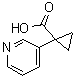 结构式 CAS# 610791-39-4, 1-(3-吡啶基)环丙烷羧酸