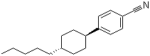 structure of CAS# 61204-01-1, trans-4-(4-Pentylcyclohexyl)benzonitrile