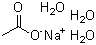structure of CAS# 6131-90-4, Sodium acetate trihydrate;Acetic acid sodium salt trihydrate