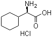 structure of CAS# 61367-40-6, D-Cyclohexylglycine hydrochloride;(R)-(Amino)(cyclohexyl)ethanoic acid hydrochloride; (R)-alpha-Aminocyclohexaneacetic acid hydrochloride