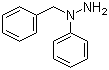 structure of CAS# 614-31-3, 1-Benzyl-1-phenylhydrazine;1-Benzylphenylhydrazine; N-Benzyl-N-phenylhydrazine; NSC 7145; alpha-Benzylphenylhydrazine; 1-Phenyl-1-(phenylmethyl)-hydrazine