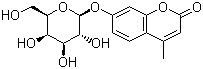 structure of CAS# 6160-78-7, 4-Methylumbelliferyl beta-D-galactoside;4-Methylumbelliferyl-beta-D-galactopyranoside; 7-(beta-D-Galactopyranosyloxy)-4-methyl-2H-1-benzopyran-2-one