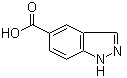 结构式 CAS# 61700-61-6, 1H-吲唑-5-羧酸