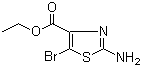 结构式 CAS# 61830-21-5, 2-氨基-5-溴噻唑-4-甲酸乙酯