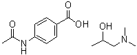 structure of CAS# 61990-51-0, Dimepranol acedoben;NSC 59001; 1-(Dimethylamino)-2-propanol 4-(acetylamino)benzoate (salt)