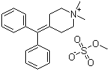structure of CAS# 62-97-5, Diphemanil mesylate;Diphemanil methylsulfate; N,N-Dimethyl-4-piperidylidene-1,1-diphenylmethane methylsulfate
