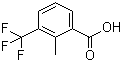 2-Methyl-3-trifluoromethylbenzoic acid molecular structure (CAS 62089-35-4)