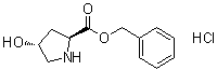 structure of CAS# 62147-27-7, trans-4-Hydroxy-L-proline benzyl ester hydrochloride;4-Hydroxy-L-proline benzyl ester hydrochloride; Benzyl L-hydroxyprolinate hydrochloride