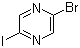 structure of CAS# 622392-04-5, 2-Bromo-5-iodopyrazine;2-Iodo-5-bromopyrazine