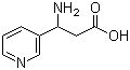structure of CAS# 62247-21-6, 3-Amino-3-(pyridin-3-yl)propanoic acid
