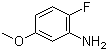 structure of CAS# 62257-15-2, 2-Fluoro-5-methoxyaniline
