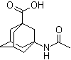 structure of CAS# 6240-00-2, 3-Acetylaminoadamantane-1-carboxylic acid