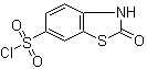 2,3-Dihydro-2-oxo-6-benzothiazolesulfonyl chloride molecular structure (CAS 62425-99-4)