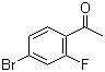 4'-溴-2'-氟苯乙酮分子结构 (CAS 625446-22-2)