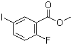 structure of CAS# 625471-27-4, Methyl 2-fluoro-5-iodobenzoate;2-Fluoro-5-iodobenzoic acid methyl ester