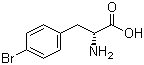 structure of CAS# 62561-74-4, 4-Bromo-D-phenylalanine;(2R)-2-Amino-3-(4'-bromophenyl)propanoic acid