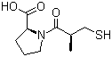 structure of CAS# 62571-86-2, Captopril;(2S)-1-(3-Mercapto-2-methylpropionyl)-L-proline; (S,S)-1-(D-3-Mercapto-2-methyl-1-oxopropyl)-L-proline