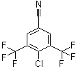 结构式 CAS# 62584-30-9, 4-氯-3,5-二(三氟甲基)苯甲腈