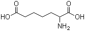 DL-2-氨基庚二酸分子结构 (CAS 627-76-9)