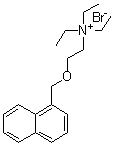 N,N,N-三乙基-2-(1-萘基甲氧基)乙铵溴化物分子结构 (CAS 6276-85-3)