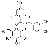 鼠李亭 3-半乳糖苷分子结构 (CAS 62858-07-5)