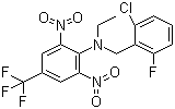 结构式 CAS# 62924-70-3, 氟节胺; N-(2-氯-6-氟苄基)-N-乙基-2,6-二硝基-4-三氟甲基苯胺