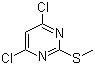 structure of CAS# 6299-25-8, 4,6-Dichloro-2-(methylthio)pyrimidine