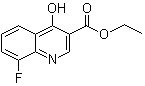 结构式 CAS# 63010-69-5, 8-氟-4-羟基喹啉-3-羧酸乙酯