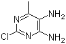 2-氯-6-甲基嘧啶-4,5-二胺分子结构 (CAS 63211-98-3)