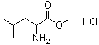 structure of CAS# 6322-53-8, DL-Leucine methyl ester hydrochloride;NSC 32110