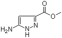 结构式 CAS# 632365-54-9, 5-氨基-1H-吡唑-3-羧酸甲酯