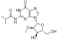 N2-异丁酰基-2'-O-甲基鸟苷分子结构 (CAS 63264-29-9)