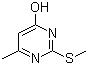 结构式 CAS# 6328-58-1, 6-甲基-4-羟基-2-甲硫基嘧啶