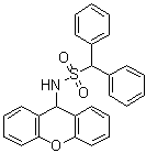 alpha-苯基-N-(9H-氧杂蒽-9-基)苯甲烷磺酰胺分子结构 (CAS 6331-89-1)