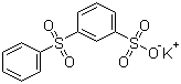 structure of CAS# 63316-43-8, Potassium 3-(phenylsulfonyl)benzenesulfonate;Potassium 3-(phenylsulphonyl)benzenesulphonate