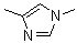 structure of CAS# 6338-45-0, 1,4-Dimethyl-1H-imidazole;1,4-Dimethylimidazole; N,4-Dimethylimidazole; NSC 40745