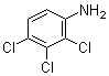 structure of CAS# 634-67-3, 2,3,4-Trichloroaniline;1-Amino-2,3,4-trichlorobenzene; NSC 89297