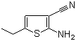 structure of CAS# 635302-32-8, 2-Amino-5-ethylthiophene-3-carbonitrile